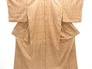 抽象花模様小紋着物アンサンブル